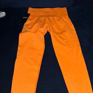 NVGTN Orange Leggings Athletic Comfort